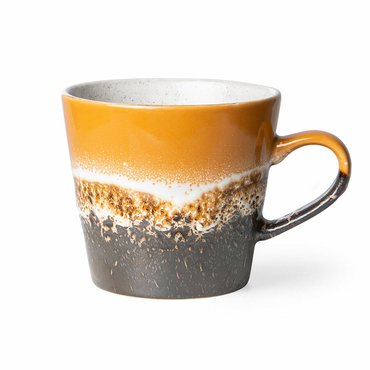 HKliving 70s ceramics: cappuccino mug fire - afbeelding 1