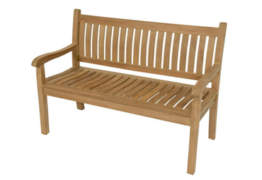 Tuinbank gebogen rug