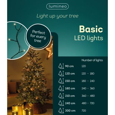 Basic verlichting 120 LED klassiek warm - afbeelding 3