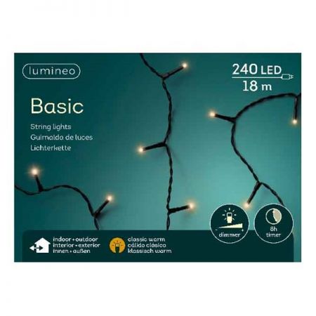 Basic verlichting 240 LED klassiek warm - afbeelding 1