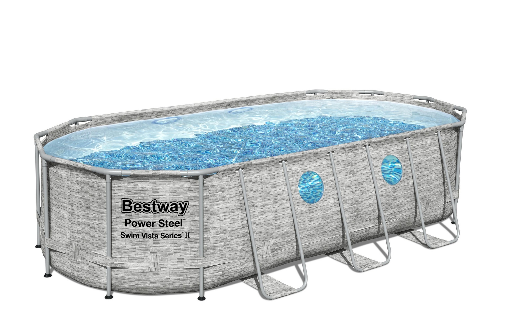 Bestway Zwembad Power Steel Set Ovaal Rotan Swim Vista Tuincentrum