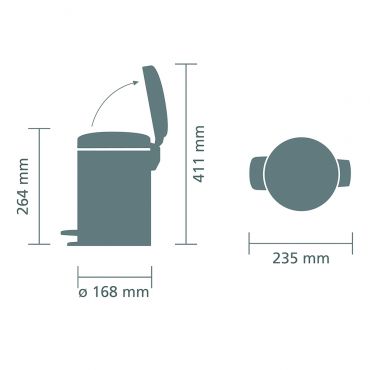 Brabantia Pedaalemmer newIcon 3 liter - afbeelding 4