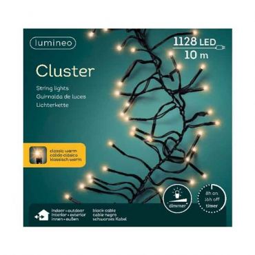 Clusterverlichting 1128 LED klassiek warm - afbeelding 1