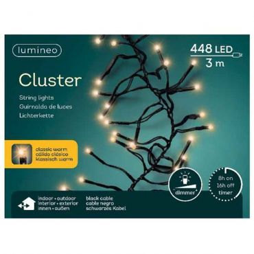 Clusterverlichting 448 LED klassiek warm - afbeelding 1