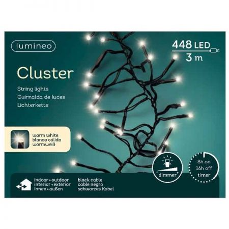 Clusterverlichting 448 LED warm wit - afbeelding 1