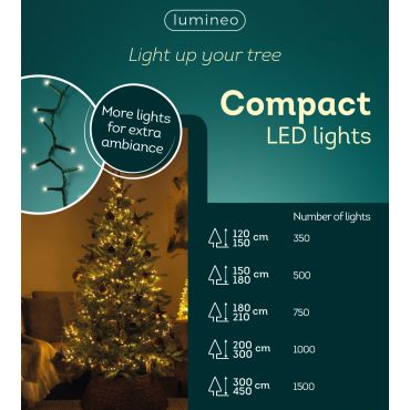 Compact verlichting 1500 LED klassiek warm - afbeelding 3