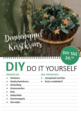 DIY Kerstkrans benodigdheden