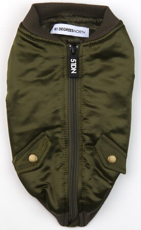 Honden bomberjack - khaki - 24cm