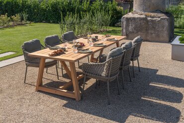 4 Seasons Outdoor dining tuinstoel Jura stapelbaar incl. kussens - afbeelding 5