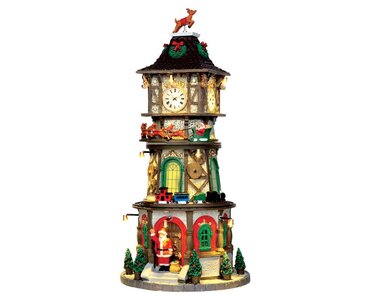 Lemax CHRISTMAS CLOCK TOWER, INCL. ADAPTOR