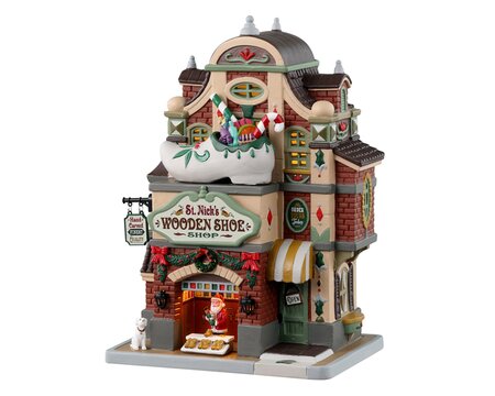 Lemax ST. NICK'S WOODEN SHOE SHOP INCL. ADAPTOR