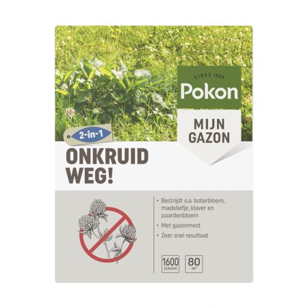 Pokon onkruidbestrijder gazon 80m² - afbeelding 1