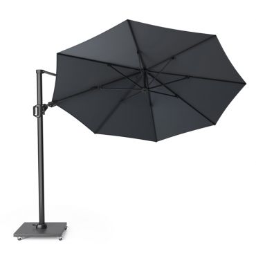 Platinum Sun & Shade zweefparasol Challenger T² premium 350x260 Jet black