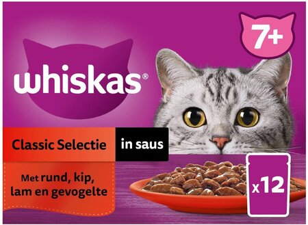 Whiskas Pouch adult gelei classic selectie