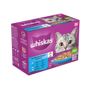 Whiskas Pouch senior gelei vis selectie mp