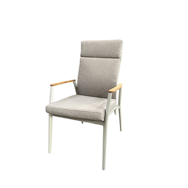 Trestino verstelbare dining tuinstoel Viborg latte