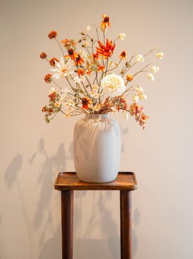 Zijden boeket 'Amber Fields'
