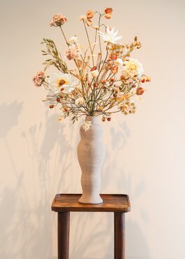 Zijden boeket 'Dusty Rose'