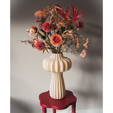 Zijden boeket 'Peach Blush'